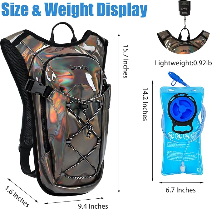 Reflective Hydration Backpack, Hydration Pack - Image 2