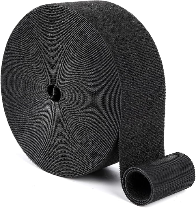 1In x 50Ft Reusable Cable Ties Hook and Loop Roll | Tie Down Straps, Nylon by LoopStraps