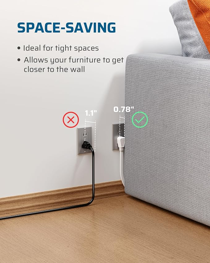 DEWENWILS 3 Outlet Extension Cord - Image 4