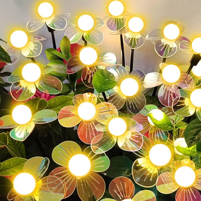 NBQQ Solar Garden Lights Outdoor, Swaying Light Waterproof Solar Lights Outdoor by NBQQ
