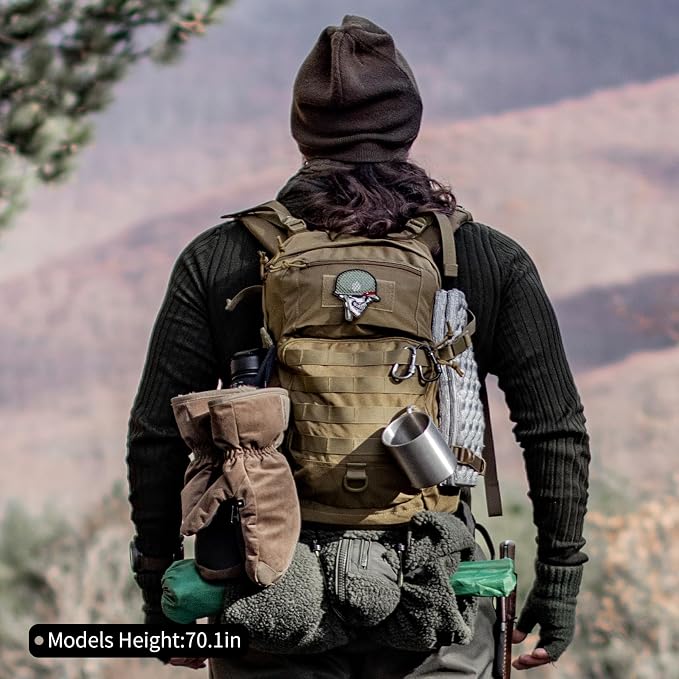 Mardingtop Small Tactical Backpack, Molle Hiking Backpack - Image 7