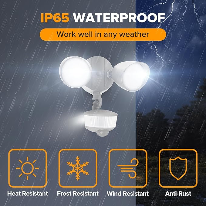 LUTEC 34W 3700 Lumen LED Security Lights Motion Sensor Light Outdoor - Image 6