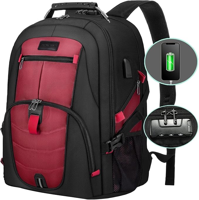 LOVEVOOK Large Backpack for Men 18.4 inch Heavy Duty Travel Laptop Backpack by LOVEVOOK