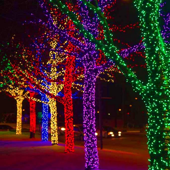 DAZZLE BRIGHT Christmas 300 LED String Lights, 100FT Connectable String Lights - Image 6