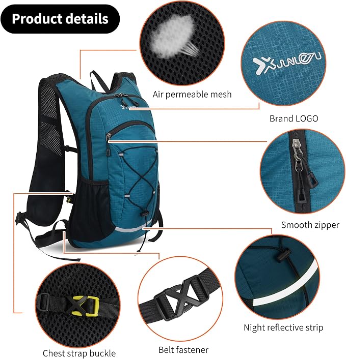 DOJUNS Hiking Backpack Lightweight Travel Backpack 20L Waterproof Hiking - Image 6