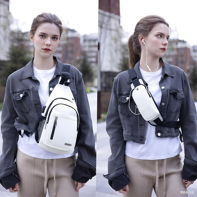 JENAGREEN Sling Backpack Crossbody Sling Bag, Cross Bag Adjustable Travel - Image 2