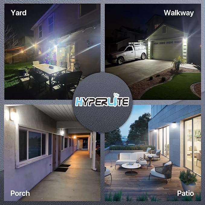 HYPERLITE LED Wall Pack 30W: 3600lm 5000K Daylight 120Vac LED Porch Lights - Image 8