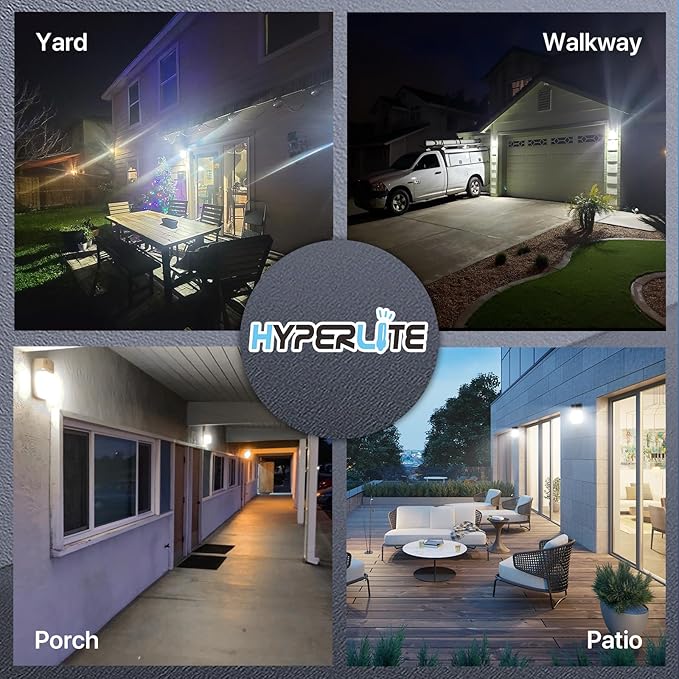 HYPERLITE LED Wall Pack Light: 30W 3600lm 5000K Daylight Outdoor Wall Lights - Image 8