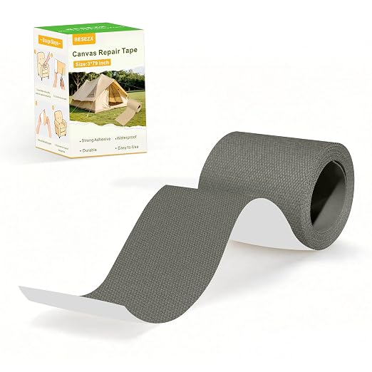 Besezx Canvas Repair Tape, Outdoor Gear Patch, 3x79 Inches, Waterproof by Besezx
