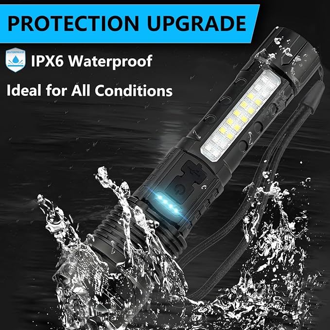 Rechargeable LED Flashlights, 000 Lumens Super Bright Handheld FlashLight - Image 5