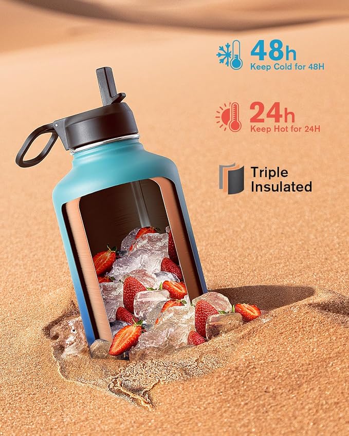 Coolflask Half Gallon Water Bottle Insulated - Image 2