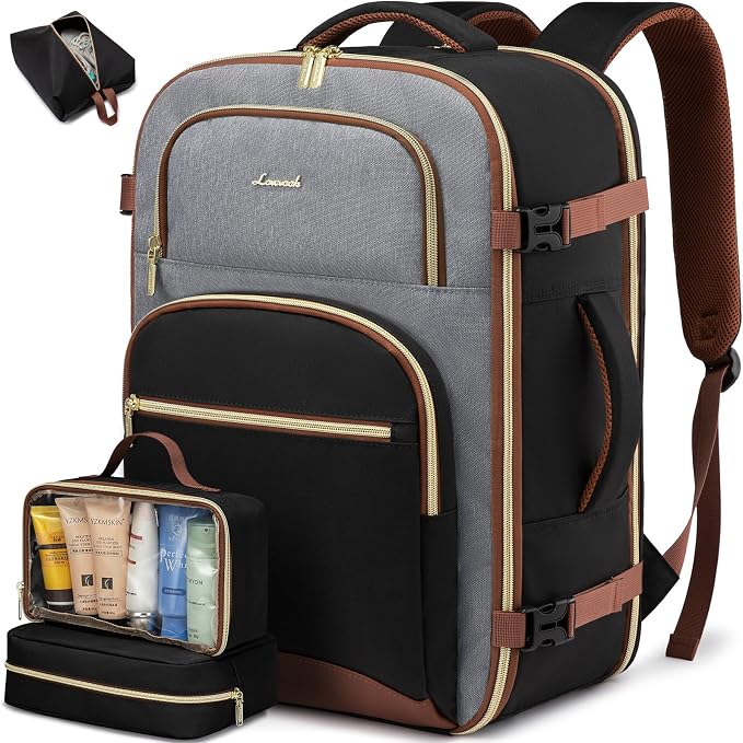 LOVEVOOK Travel Essentials Carry on Backpack 50L Travel Backpack by LOVEVOOK