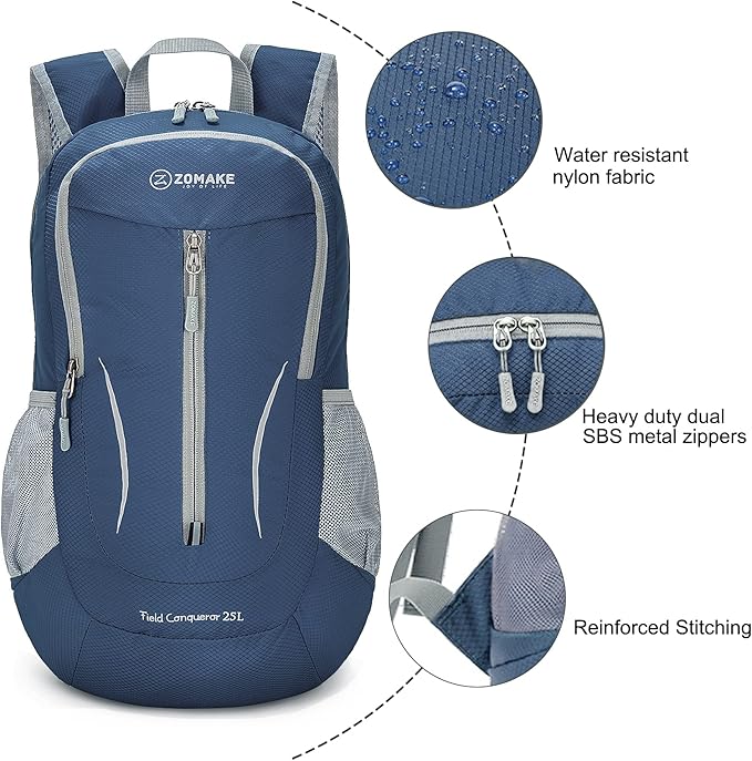ZOMAKE Ultra Lightweight Packable Backpack 25L - Image 5