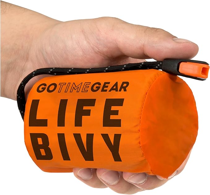 Go Time Gear Life Bivy Emergency Survival Sleeping Bag Thermal Bivy by GOTIMEGEAR