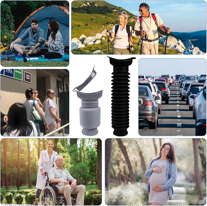 Pee Bottles for Men, Portable Urinal for Men, Collapsible Urine Bottle 750ML - Image 8