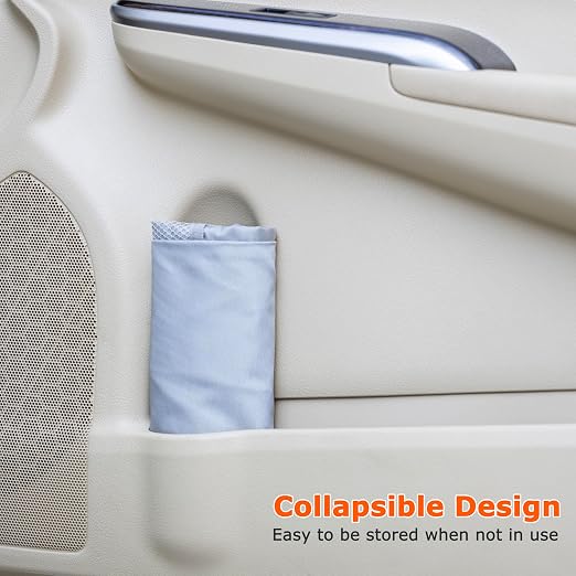 Ginsco New Leak-Proof Travel Trash Bag, Hanging Car Trash Can - Image 3