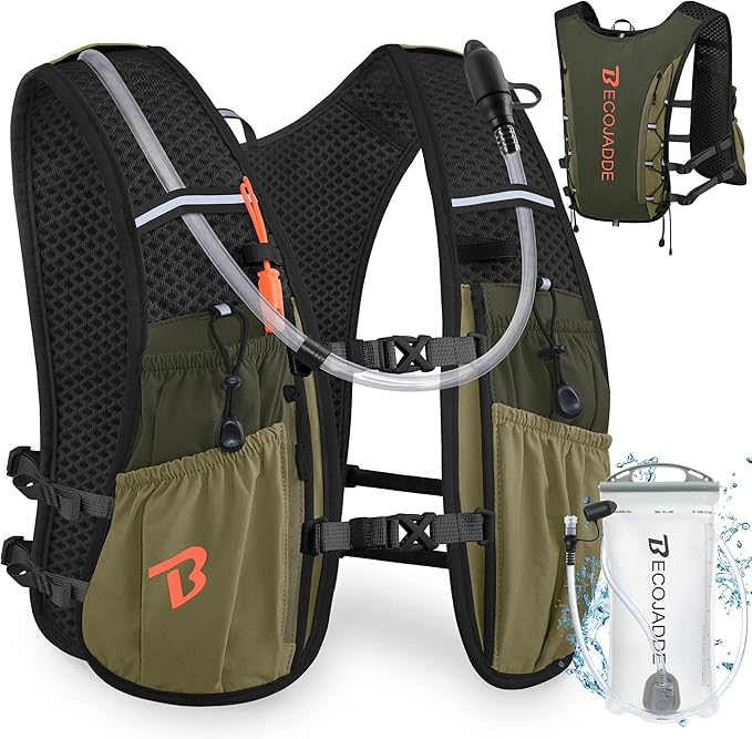 BECOJADDE Running Vest Hydration Backpack by BECOJADDE
