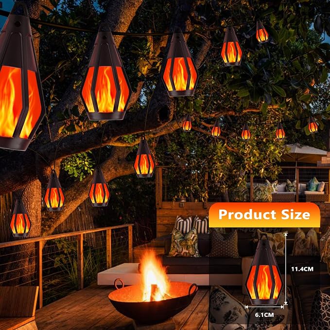 Solar String Lights for Outside, 21Ft Solar Gazebo Lights - Image 2