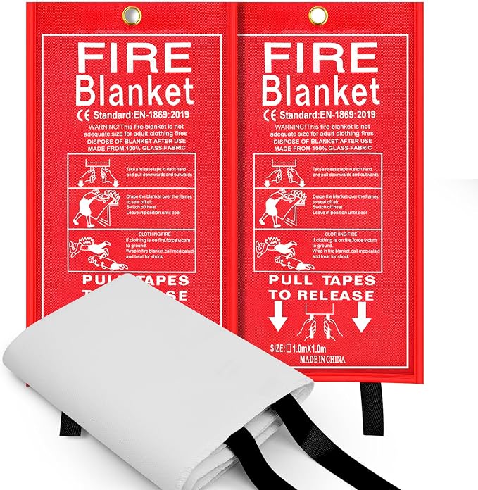 FJNATINH Fire Blankets Emergency by HOMEKITCHENTOOL