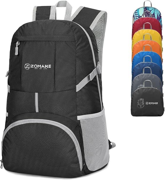 ZOMAKE Lightweight Packable Backpack 35L, Light Foldable Backpacks Water by ZOMAKE