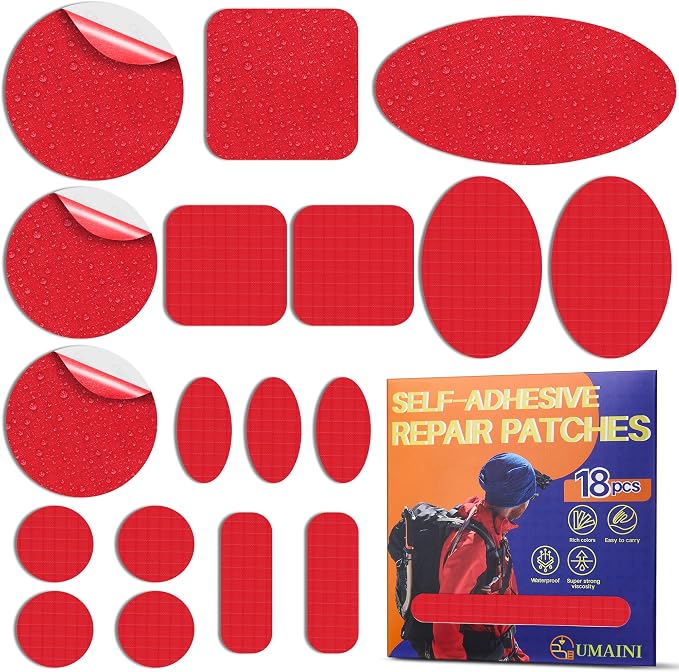 Down Jacket Repair Patch Kit, Outdoor Gear Tenacious Repair Tape, Self Adhesive by Unknown