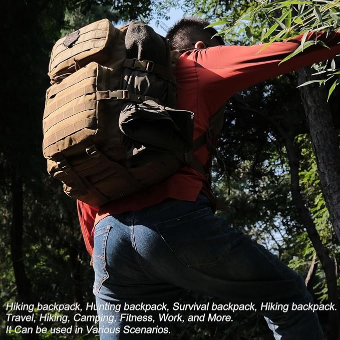 45L Tactical Backpack for Men Women, Military Assault Pack - Image 6