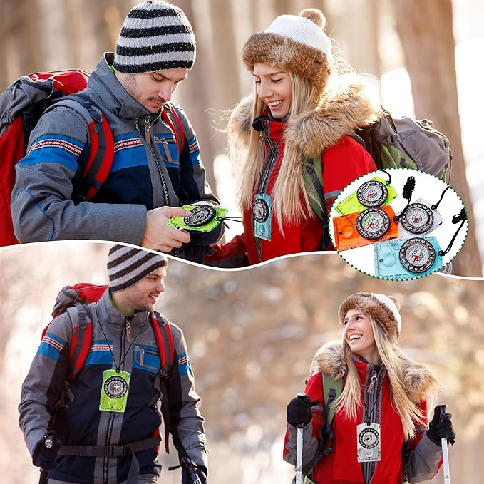 16 Pcs Orienteering Compass Acrylic Hiking Compass - Image 5