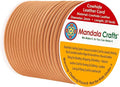 Mandala Crafts Round Genuine Camel Leather Cord by MandalaCrafts