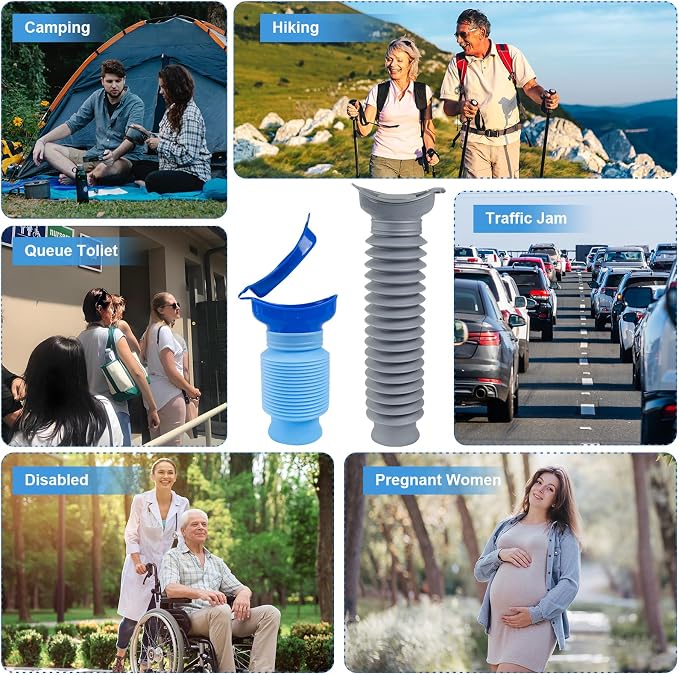 Pee Bottles for Men, Portable Urinal for Men, Collapsible Urine Bottle 750ML - Image 4
