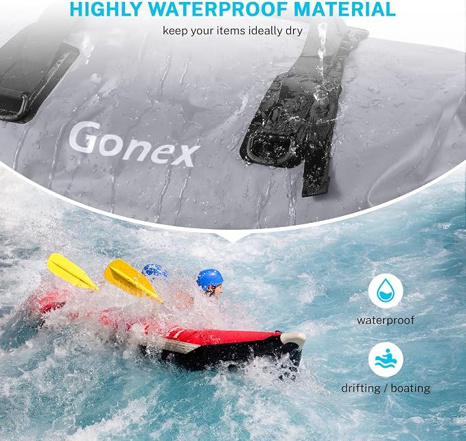 Gonex 40L 60L 80L Extra Large Waterproof Duffle Travel Dry Duffel Bag Heavy - Image 2