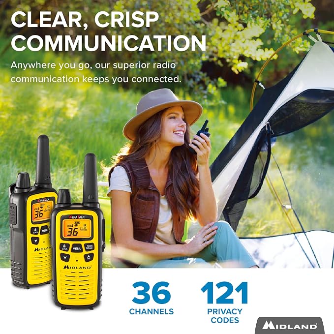 Midland - LXT600VP3 Long Range Walkie Talkie - FRS Two-Way Small Business Radio - Image 2