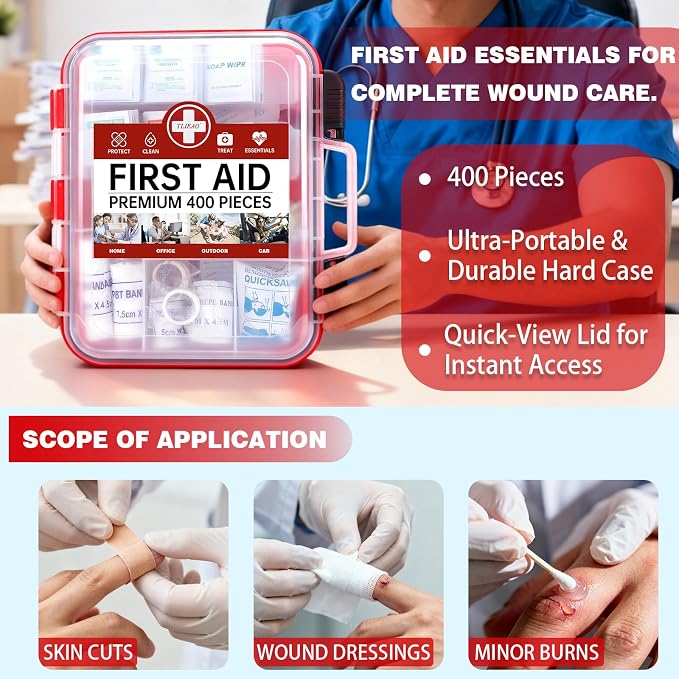 400 Pieces All-Purpose First Aid Kit - Image 5