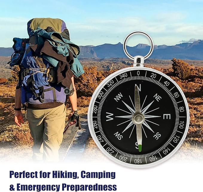 Pocket Compass, 2 Pieces Mini Compass - Image 6