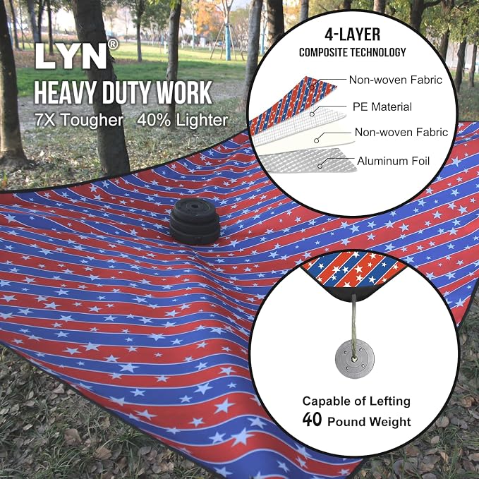 LYN Heavy Duty Emergency Blanket Survival Gear Waterproof Insulated Blanket - Image 3
