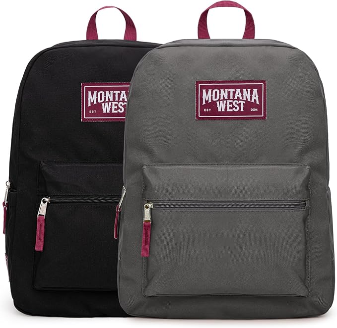 Montana West Backpack for Women Men 2 PCS Lightweight College Bookbags Casual by THEOFFICIALMONTANAWEST
