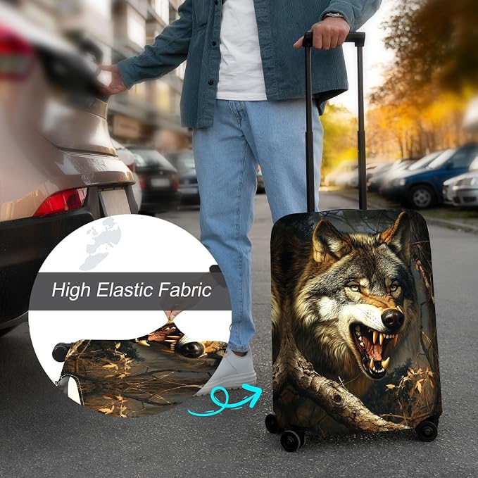 Luggage Cover Protector for 19-20 Inch Suitcases, TSA Approved Elastic Travel - Image 4