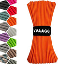 VVAAGG 1000 Orange Paracord 50FT Utility Parachute Cord 4mm Nylon String12 by ParacordSpecialist