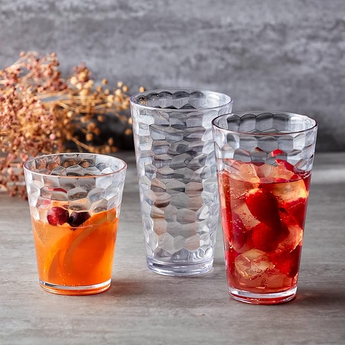 Amazing Abby - Iceberg - 24-Ounce Plastic Tumblers, Plastic Drinking Glasses - Image 3