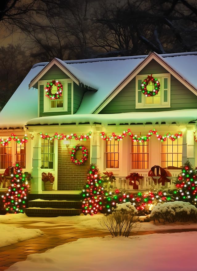 Minetom Solar Christmas Lights Outdoor Waterproof, 2 Pack Total 80FT 200 LED - Image 6