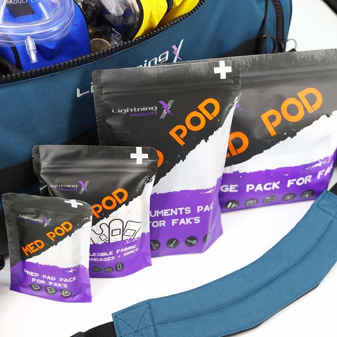 Lightning X Fully Stocked X-Tuff Modular Oxygen Trauma Bag w/Removable - Image 7