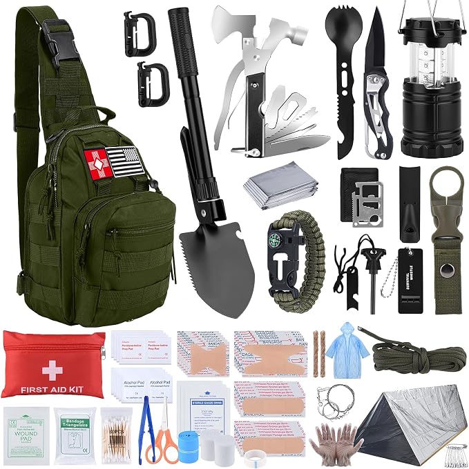 Survival Kit, Gifts for Christmas Men, First Aid Kit by Dlmd