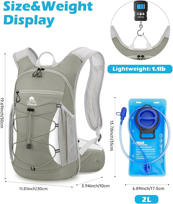 Hydration Backpack with 2L Water Bladder - Image 2