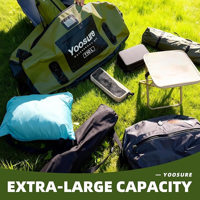 Waterproof Duffel Bag 110L- 700D PVC Dry Bag - Image 6