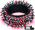 JMEXSUSS 66ft 200 LED Red and White Christmas Lights, Outdoor String Plug-in by JMEXSUSS