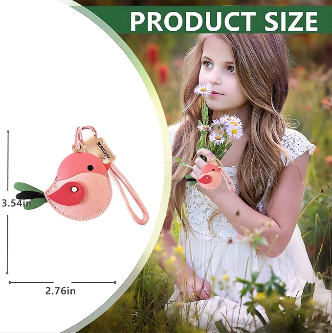 Leather Keychain Holder Case Compatible - Image 2