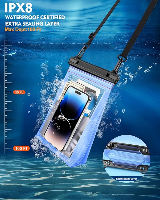 Large Waterproof Phone Pouch Floating, IPX8 Waterproof Pouch - Image 6