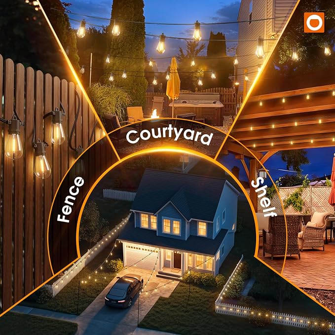 addlon 54FT Solar String Lights Outdoor Waterproof - Image 7