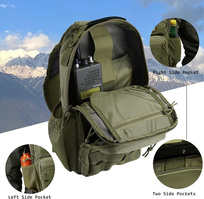 Rover Sling Pack Tactical Shoulder Sling Bag Backpack - Image 4