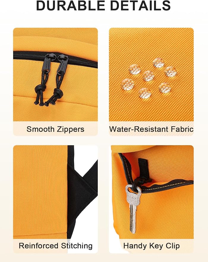 VASCHY Lightweight Backpack for School, Classic Basic Water Resistant Casual - Image 4
