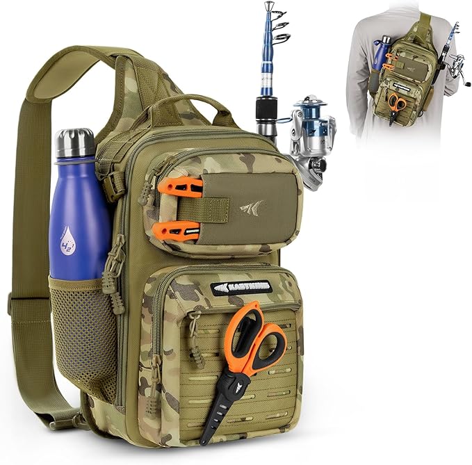 KastKing BlowBak Tactical Sling Tackle Bag-Lightweight Fishing Backpack Storge by KastKing